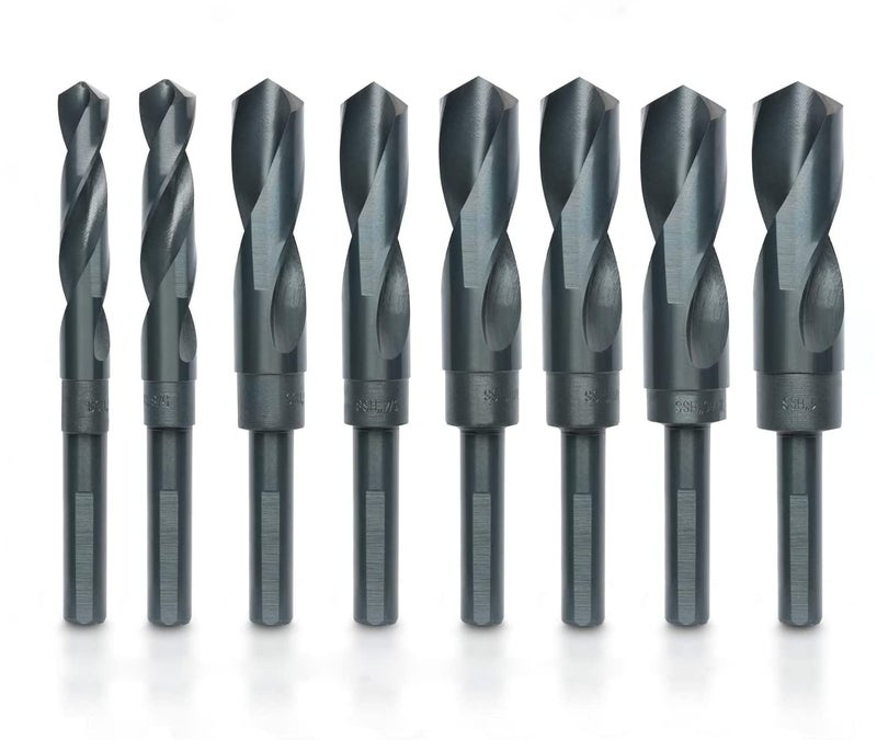Hiltex 10005 HSS Silver and Deming Industrial Drill Bit Set (8 Pieces), 1/2" (1) - Image 5